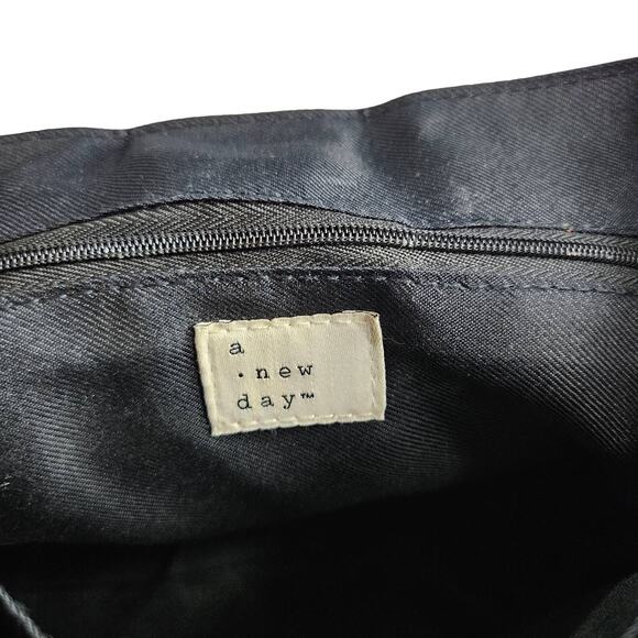 EUC A New Day Convertible Crossbody Vegan Leather Flap Closure Backpack Black - Picture 7 of 12